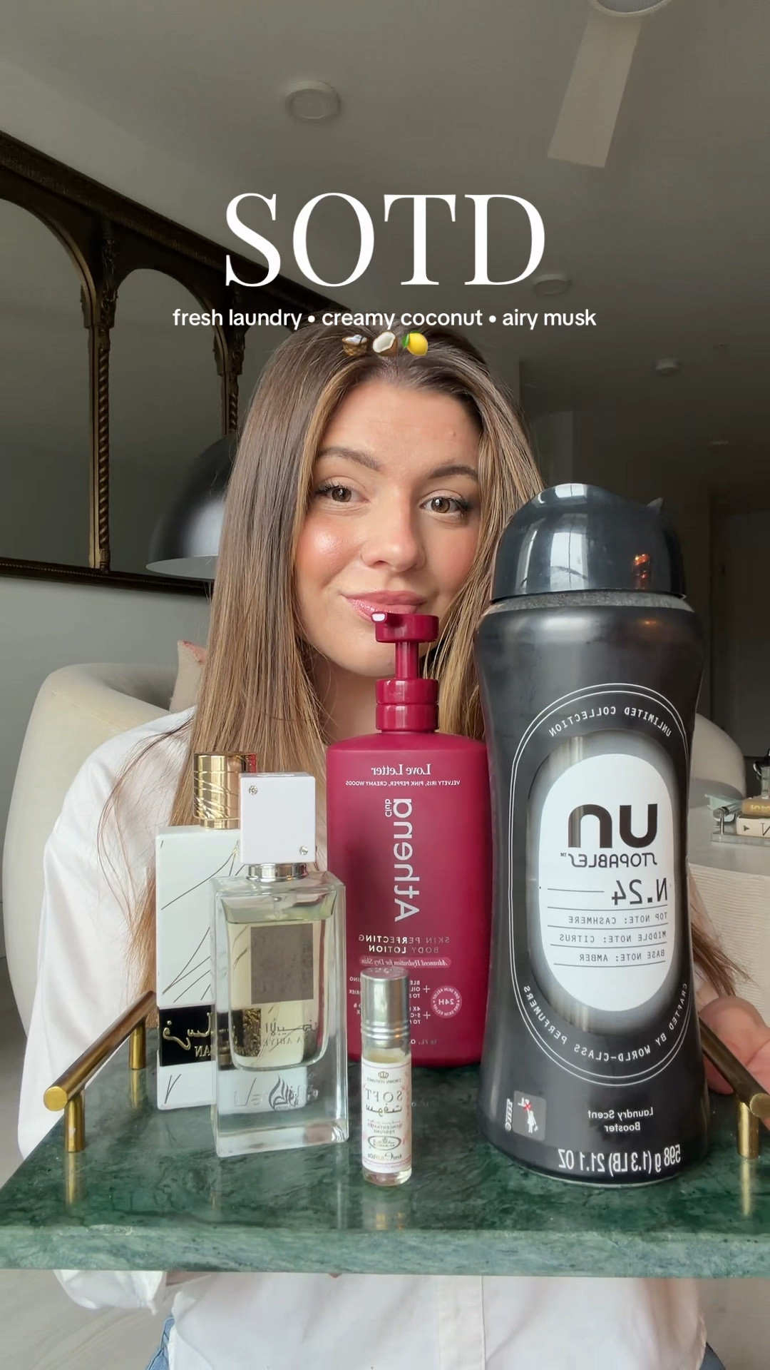 Juicy fresh laundry and creamy musky coconut 🤍🥥🧺 #fragrance #scentcombo

#LTKmorningroutine #LTKselfcare #LTKgrwm