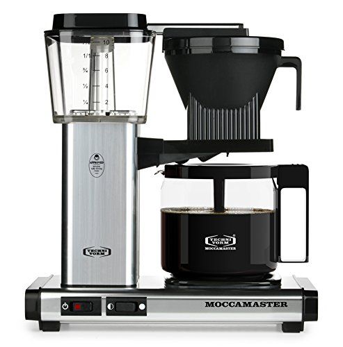 Moccamaster KBG 741 10-Cup Coffee Brewer with Glass Carafe, Polished Silver | Amazon (US)