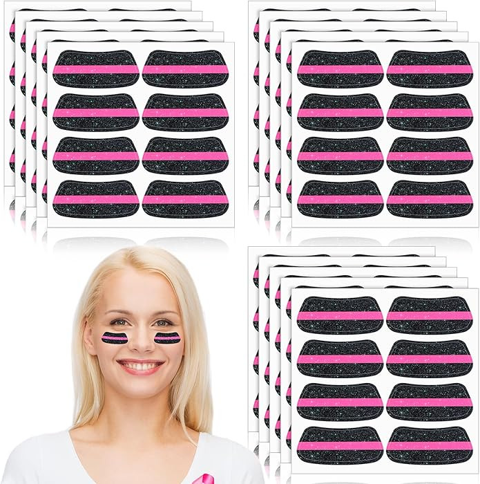 Cholemy 120 Pairs Eye Black Stickers Bulk Baseball Face Glitter Stickers Football Softball Party ... | Amazon (US)