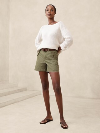 Authentic Chino Girlfriend Short | Banana Republic Factory