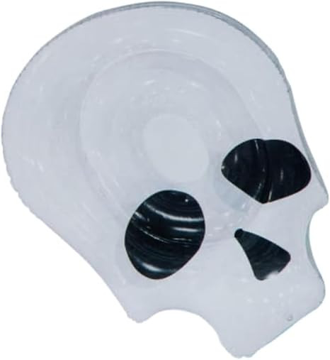 Skull Pool Float - Inner Tube Blow Up - Inflatable - 31.5in x 36.2in x 7.9in, Large, White | Amazon (US)