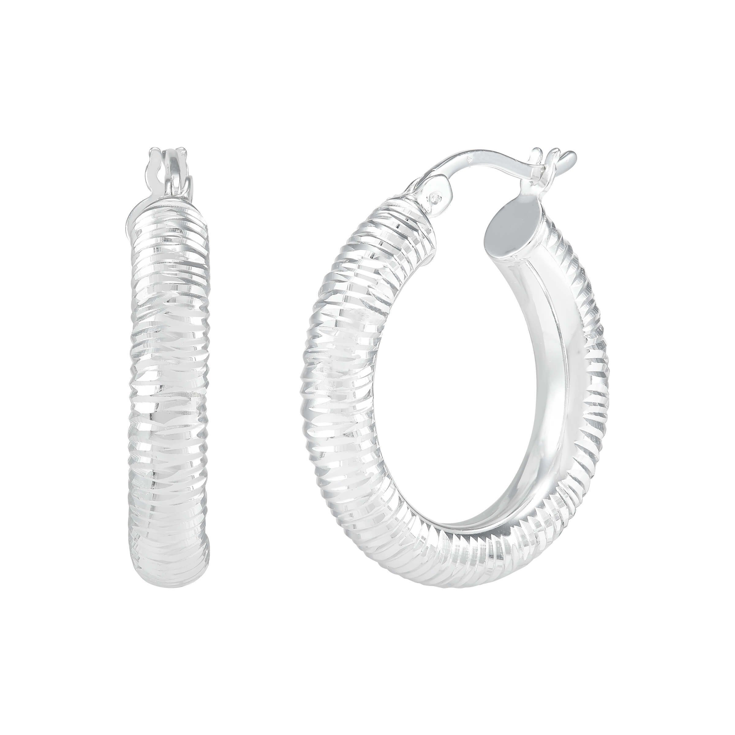Silpada 'Ripple in the Water' Hoop Earrings in Sterling Silver | Silpada