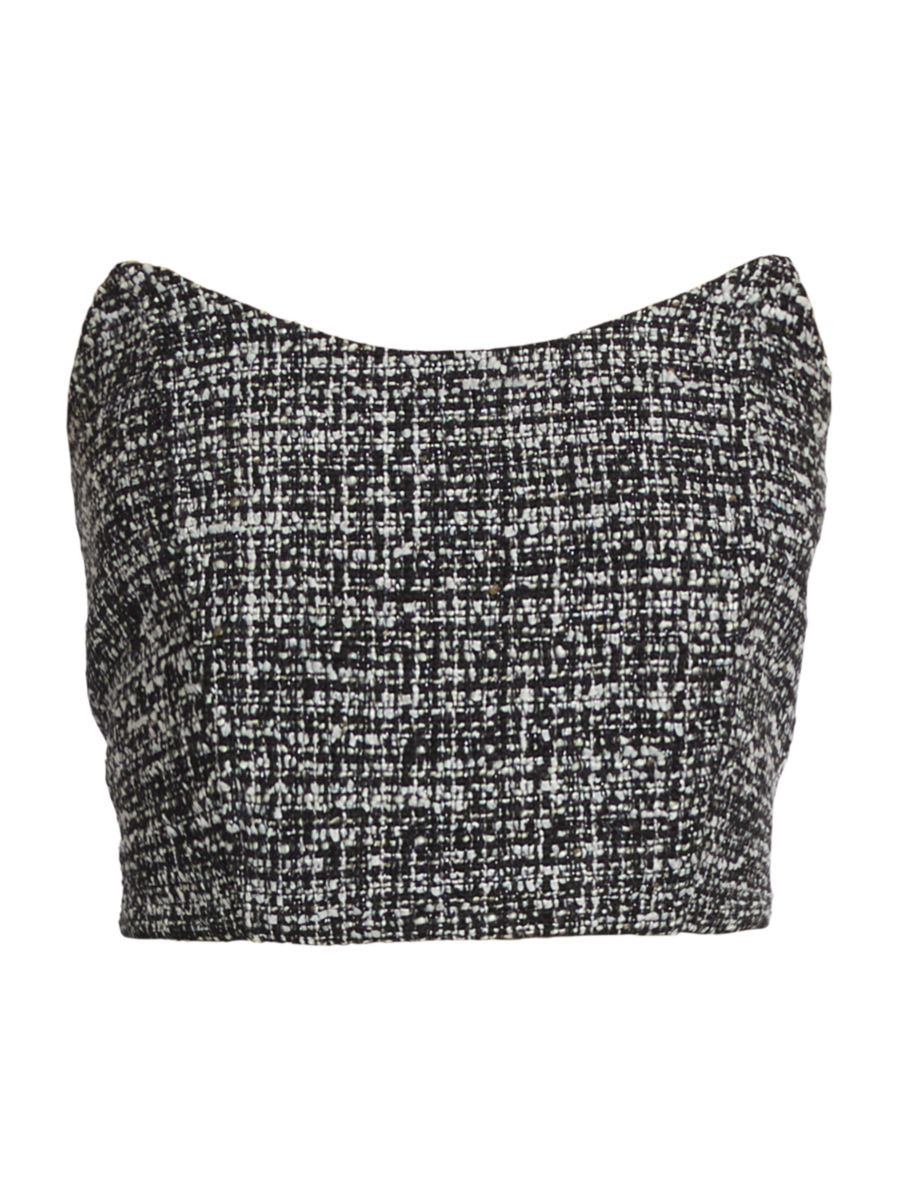 EN SAISON Noelle Tweed Bustier Top | Saks Fifth Avenue