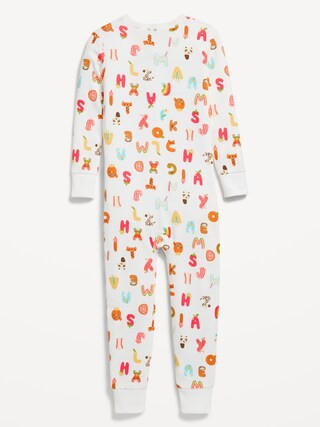 Unisex Snug-Fit 2-Way-Zip Printed Pajama One-Piece for Toddler &amp; Baby | Old Navy | Old Navy (US)