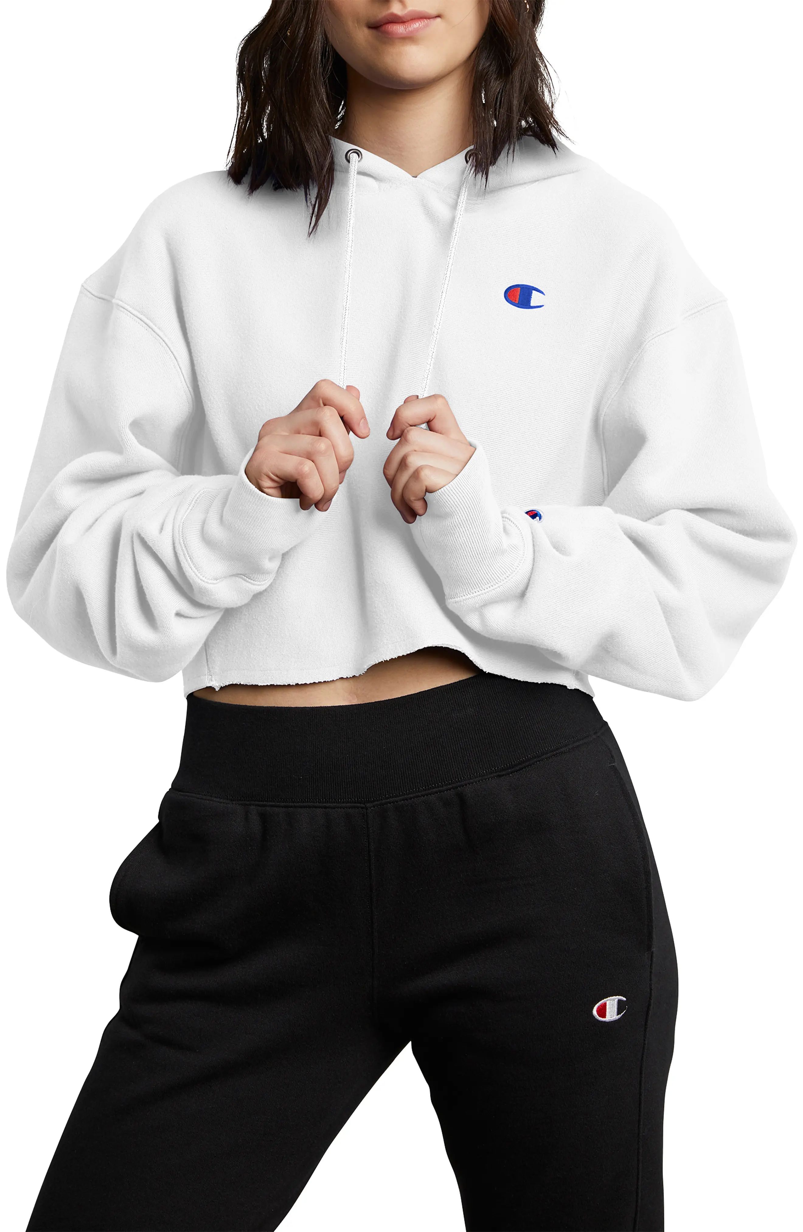 Women's Champion Reverse Weave Crop Hoodie | Nordstrom