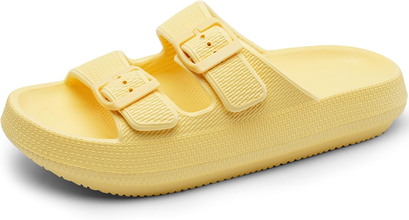 Harvest Land Sandals for Women Double Buckle Adjustable Slides+EVA Thick Sole Slippers | Amazon (US)