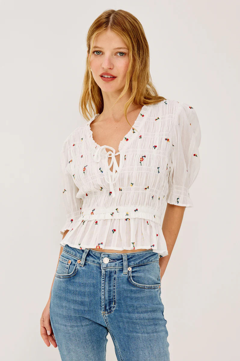 FONTAINE TOP - WILDFLOWERS EMBROIDERY | Rails