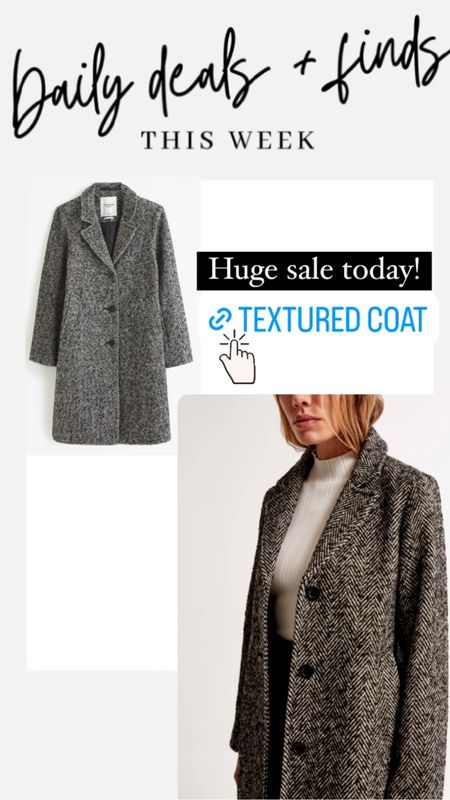 Major sale over at Abercrombie today! This beautiful coat is such a great deal! 

#LTKsalealert #LTKSeasonal #LTKstyletip