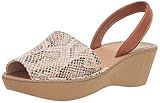 Kenneth Cole REACTION Women's Fine Glass Slingback Platform Sandal Wedge, Taupe Multi, 8.5 M US | Amazon (US)