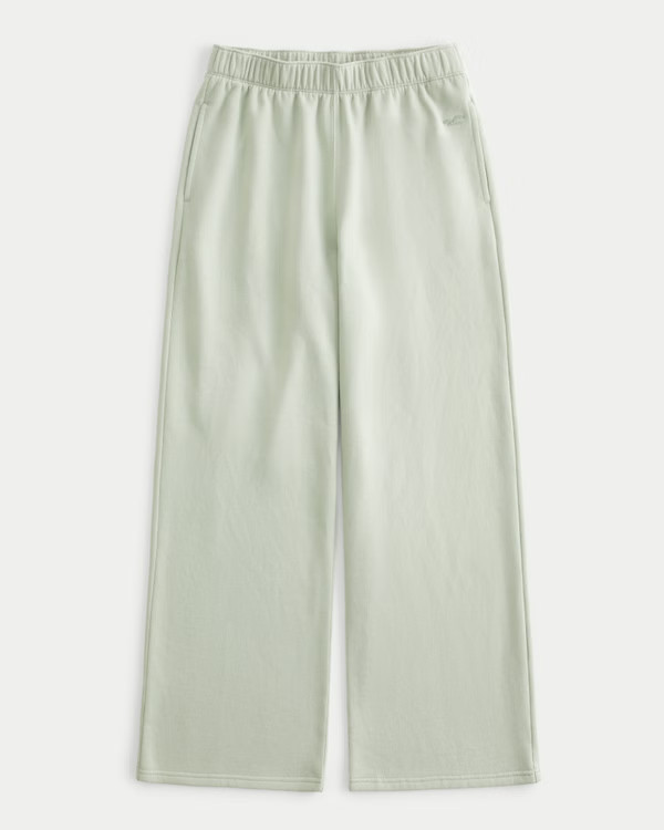 Feel Good Fleece Wide-Leg Pants | Hollister (US)