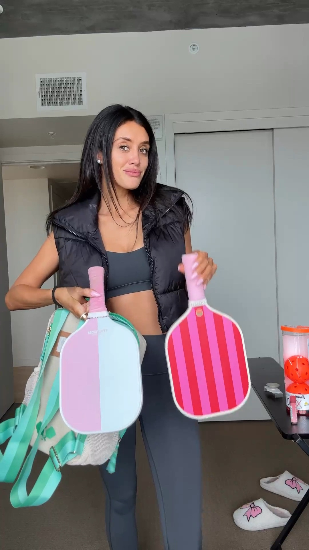 Pickleball outfits for women
Pickleball, pickleball aesthetic, Flare leggings outfit, Lululemon outfit fashion, lululemon set, lululemon mini flare leggings, mini puffer vest, black puffer vest, matching set, matching workout set, workout outfit, Pilates outfit, yoga outfit, gym outfit, athleisure outfit, athleisure aesthetic, elevated athleisure, cute workout set, workout leggings, flare leggings, dad shoes outfit, pickleball outfit, pickleball style, pickleball for beginners, pickleball paddles, pickleball accessories, pickleball gear

#LTKActive #LTKStyleTip #LTKWatchNow