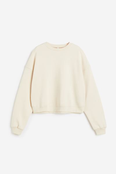 Sweatshirt - Light beige - Ladies | H&M US | H&M (US + CA)