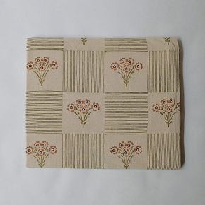 Soil to Studio Shreya Block-Printed Cotton Tablecloth | West Elm (US)