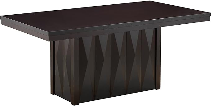 KB Designs - Cappuccino Wood Modern 71'' Pedestal Rectangular Dining Table | Amazon (US)