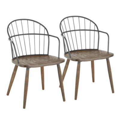 LumiSource Riley Dining Chair with Arms (Set of 2) | Ashley Homestore