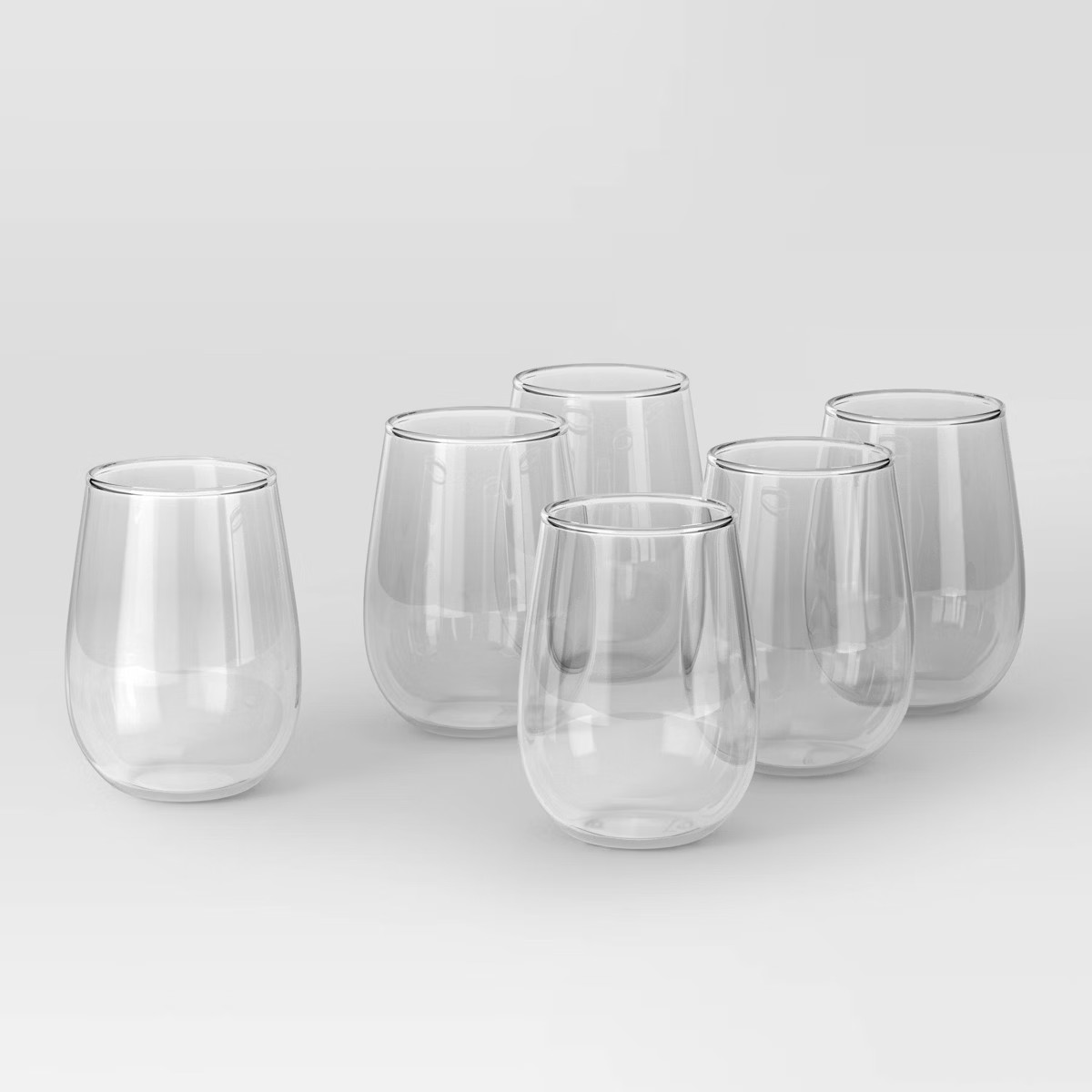 15oz 6pk Stemless Hutton Wine Glasses - Threshold™ | Target