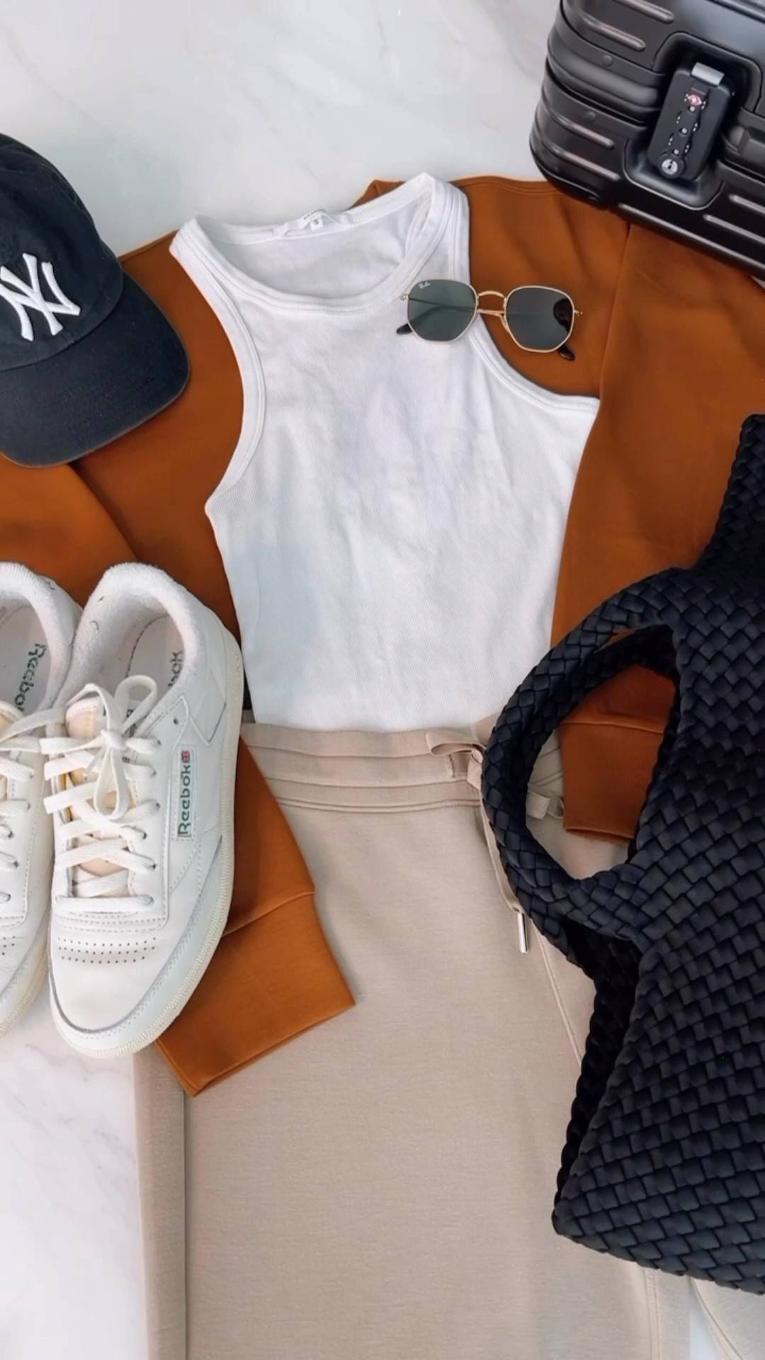 
Spanx ultra comfortable and stretchy pants and sweater that I am obsessed about.
They run true to size, I am wearing a size small on everything.




#LTKStyleTip #LTKSeasonal #LTKTravel