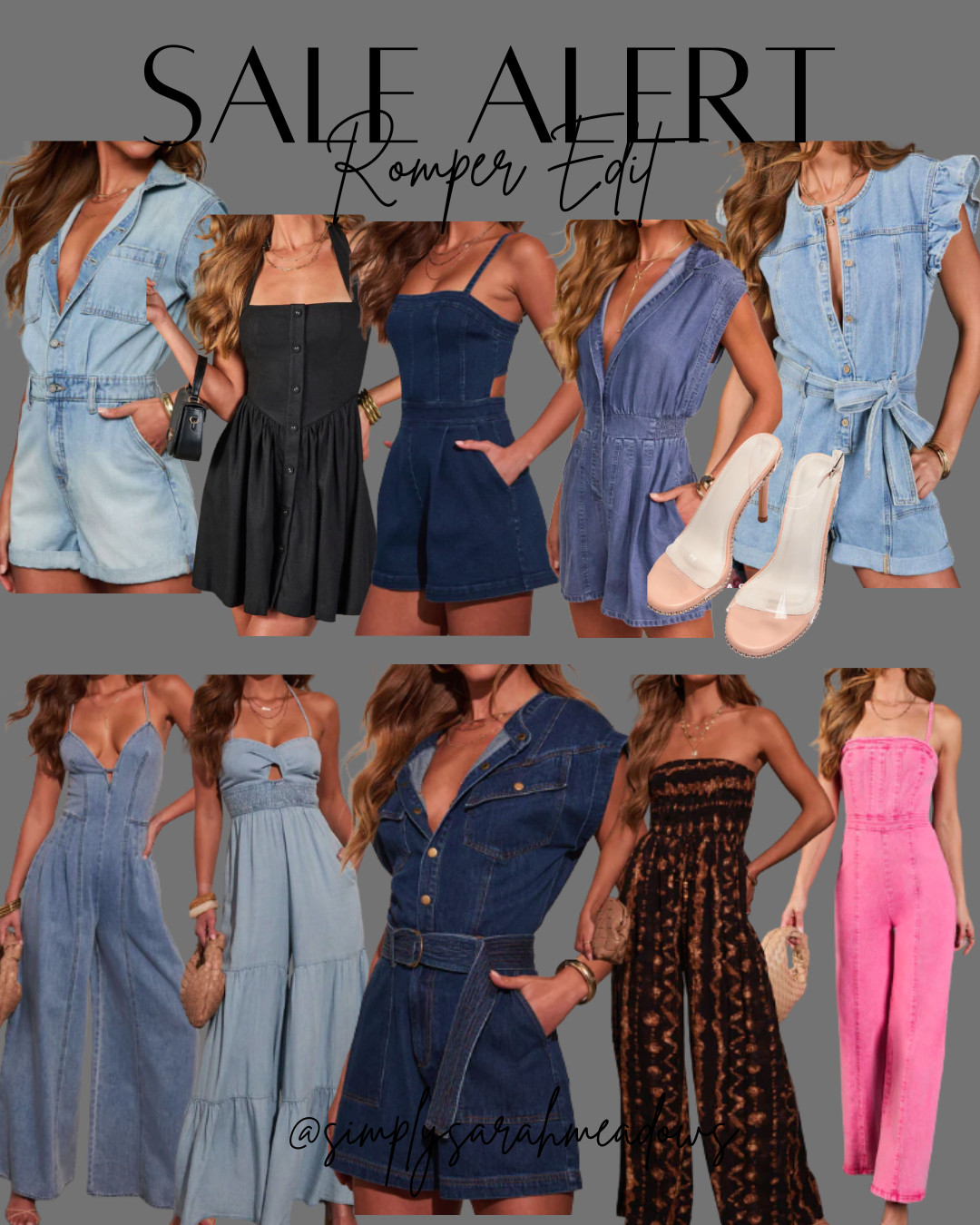 Romper season is officially here and these are too good to miss! From classic denim to dressy date-night styles, these one-and-done outfits make getting dressed effortless. Flattering, easy to style, and perfect for spring and summer plans. I rounded up my favorite finds in every vibe-casual, chic and statement pieces! Use code DRESS40 for 40% off. #LTKStyle #LTKunder100 #LTKSpring #LTKSummerStyle #RomperStyle #SpringOutfits #SummerOutfitIdeas #DenimStyle #CasualChic #VacationOutfits #MomStyle #EveryDayStyle #FashionFinds #OOTDInspo #TrendingNow 

 #LTKFestival #LTKOver40 #LTKSaleAlert