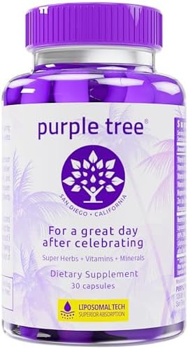 purple tree Post-Celebration Wellness Supplement for Liver Support & Hydration | Liposomal Dihydr... | Amazon (US)