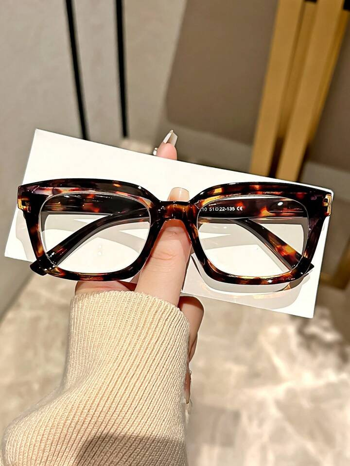 1pair Classic Retro Square Frame Magnifying Glasses, +1.0 To +4.0 Diopter, Unisex Accessories For... | SHEIN