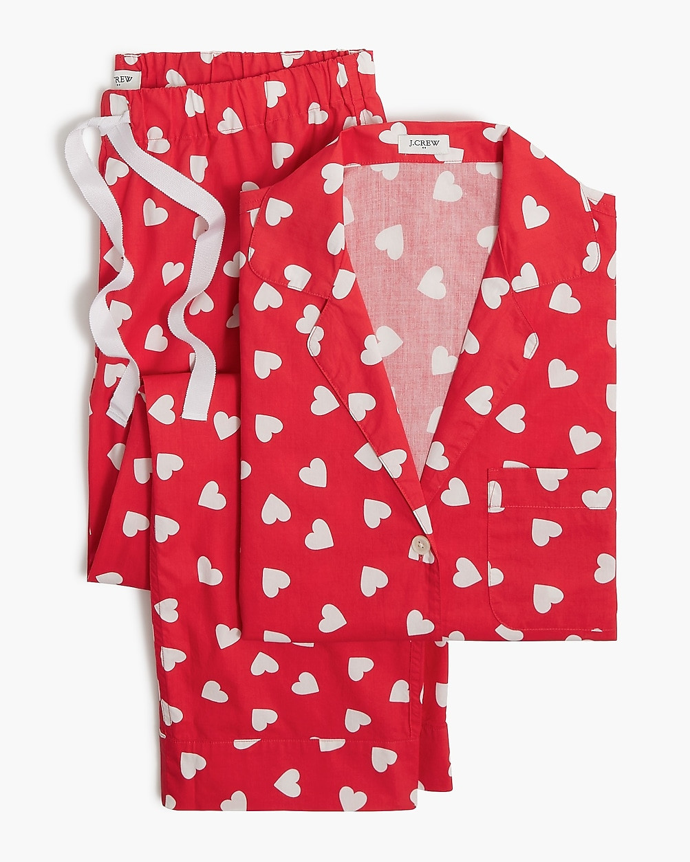 Cropped short-sleeve pant pajama set | J.Crew Factory