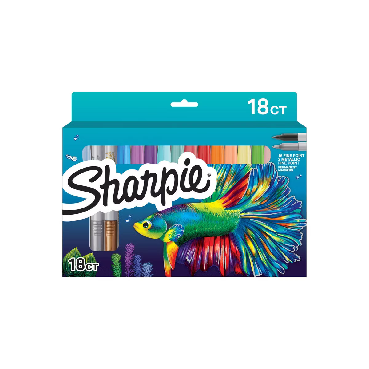 Sharpie Permanent Fine Tip Markers 18pk Multicolor | Target