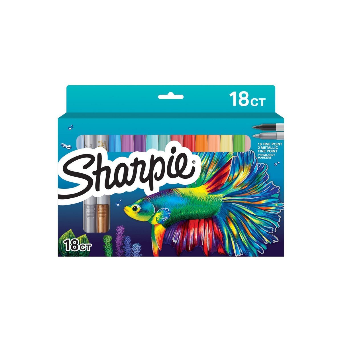 Sharpie Permanent Fine Tip Markers 18pk Multicolor | Target