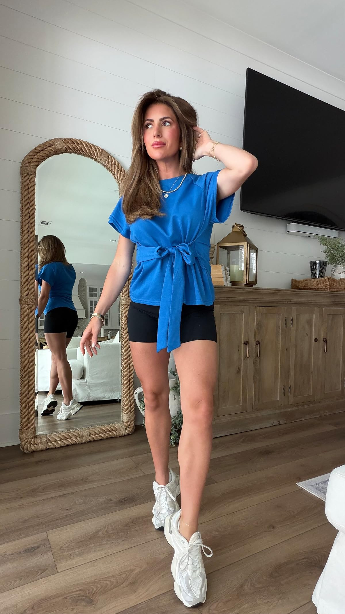 Tie top look for less activewear, workout tops, leggings, sports bras, jess fay, amazon finds 

 #LTKActive #LTKPetite