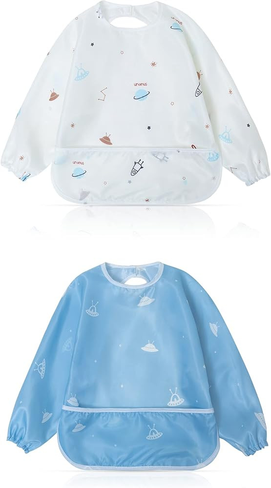 Little Dimsum Baby Bib with Pocket Waterproof Toddler Bibs Infant Feeding Bibs for Boys and Girls... | Amazon (US)