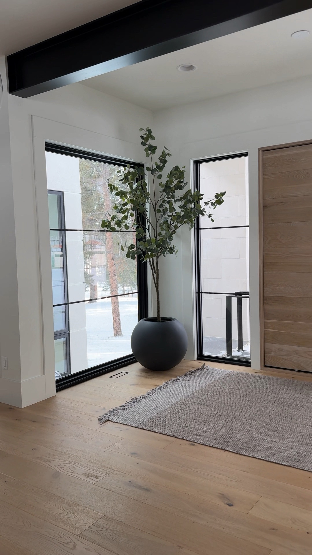 I have both gray and black. While I think they are both beautiful, I will say that the gray is where it’s at. The black tends to show a lot of scratches, and it does scratch easily. I have the large size planter and the 8’ tall tree. 

#LTKstyletip #LTKhome