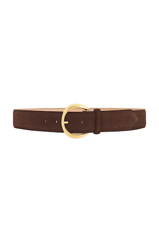 B-Low the Belt Odessa Suede Belt in Chocolate & Gold from Revolve.com | Revolve Clothing (Global)