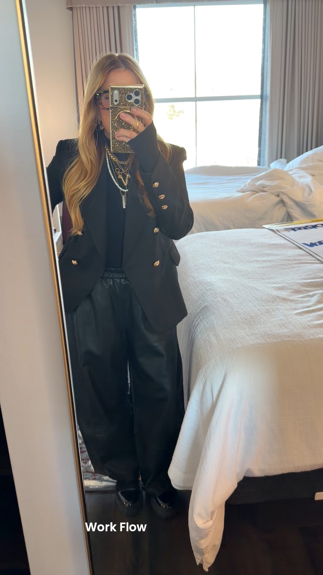 Traveling hairdresser dressed up in all black - true ‘work flow’ outfit ! #iykyk I’m  5’2” and wearing size small in all of these travel friendly pieces that mix and match ! 

#LTKootd #LTKTravel #LTKOver40
