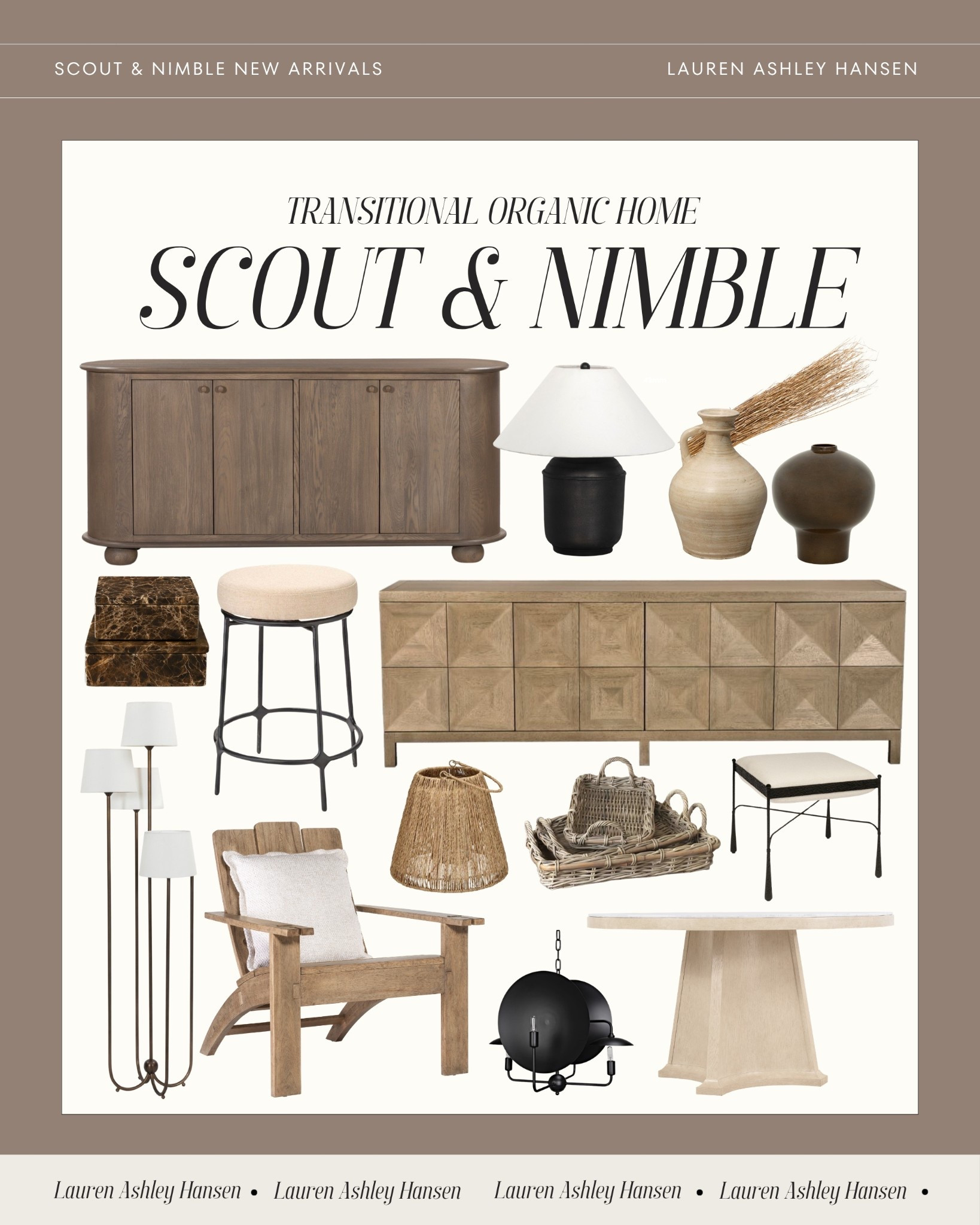 New organic and transitional home finds from Scout & Nimble! Elevated furniture paired with timeless decor, all with the most beautiful neutral and textural finishes. 

#LTKHome