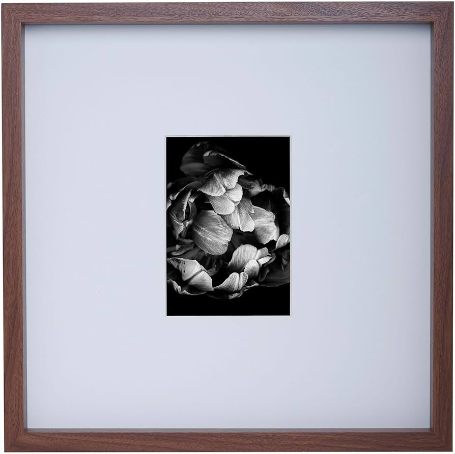Mikasa Wood Gallery Wall Frame, 15x15 Matted to 5x7, 16x1.57x16 Inch, Walnut | Amazon (US)