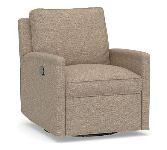 Tyler Square Arm Swivel Recliner | Pottery Barn (US)