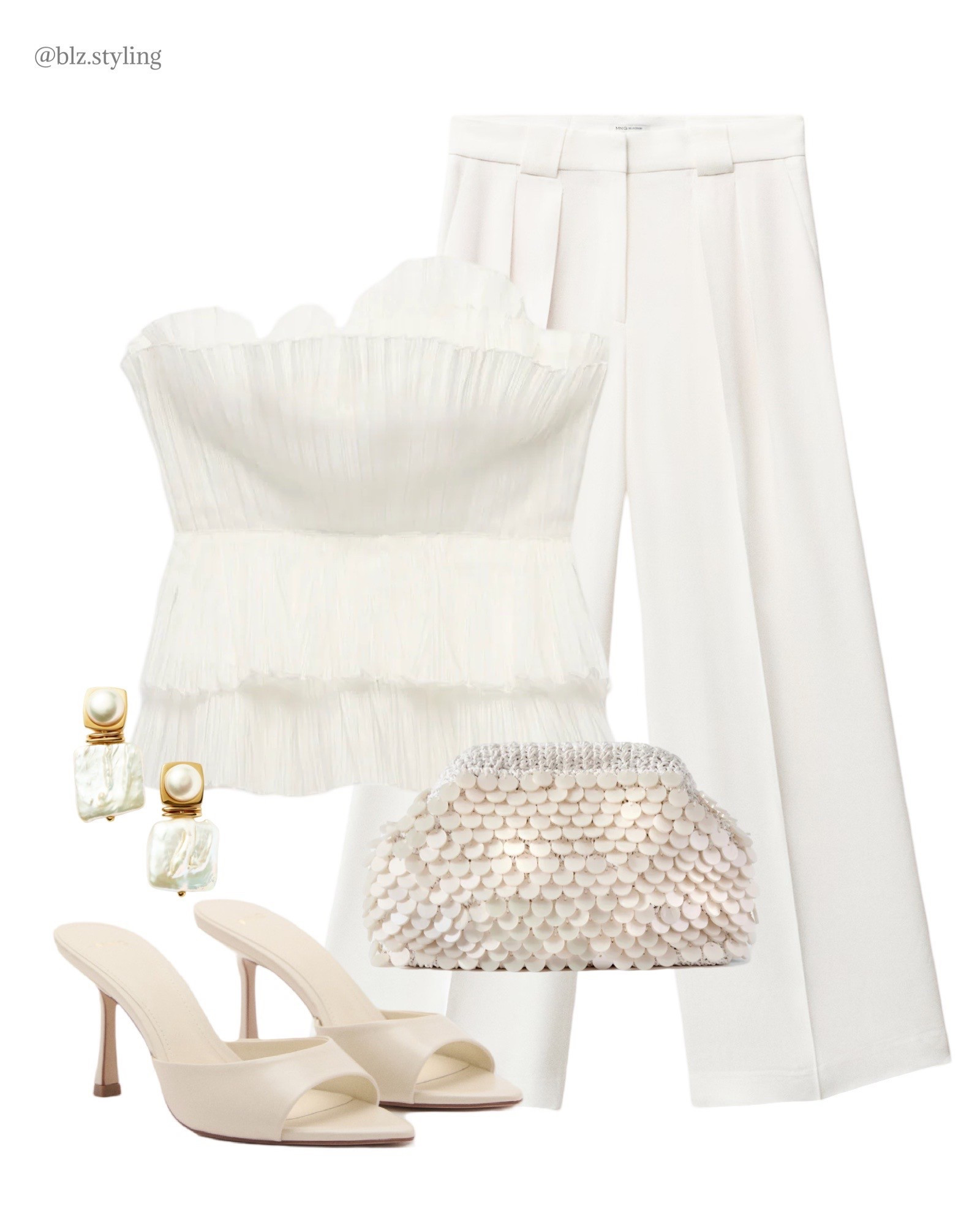 Hen do outfit, all white, mules, she’ll clutch 

#LTKsummer #LTKstyletip #LTKwedding