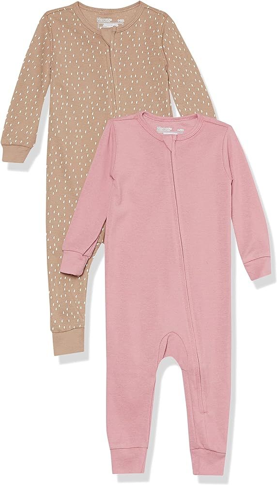 Hanes unisex-baby Ultimate Baby Zippin 2 Pack Sleep and Play Suits | Amazon (US)