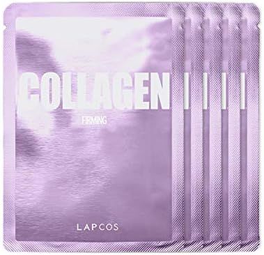 LAPCOS Collagen Sheet Mask, Firming Daily Face Mask with Collagen Peptides for Wrinkles & Dark Sp... | Amazon (US)