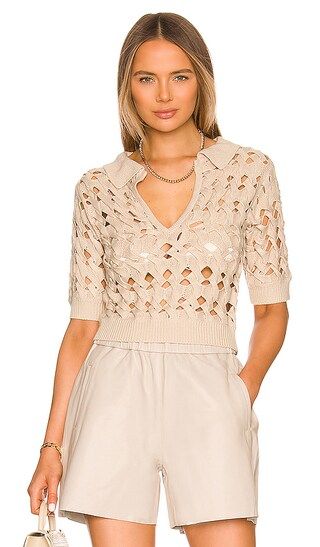 Naveen Knit Top in Taupe | Revolve Clothing (Global)