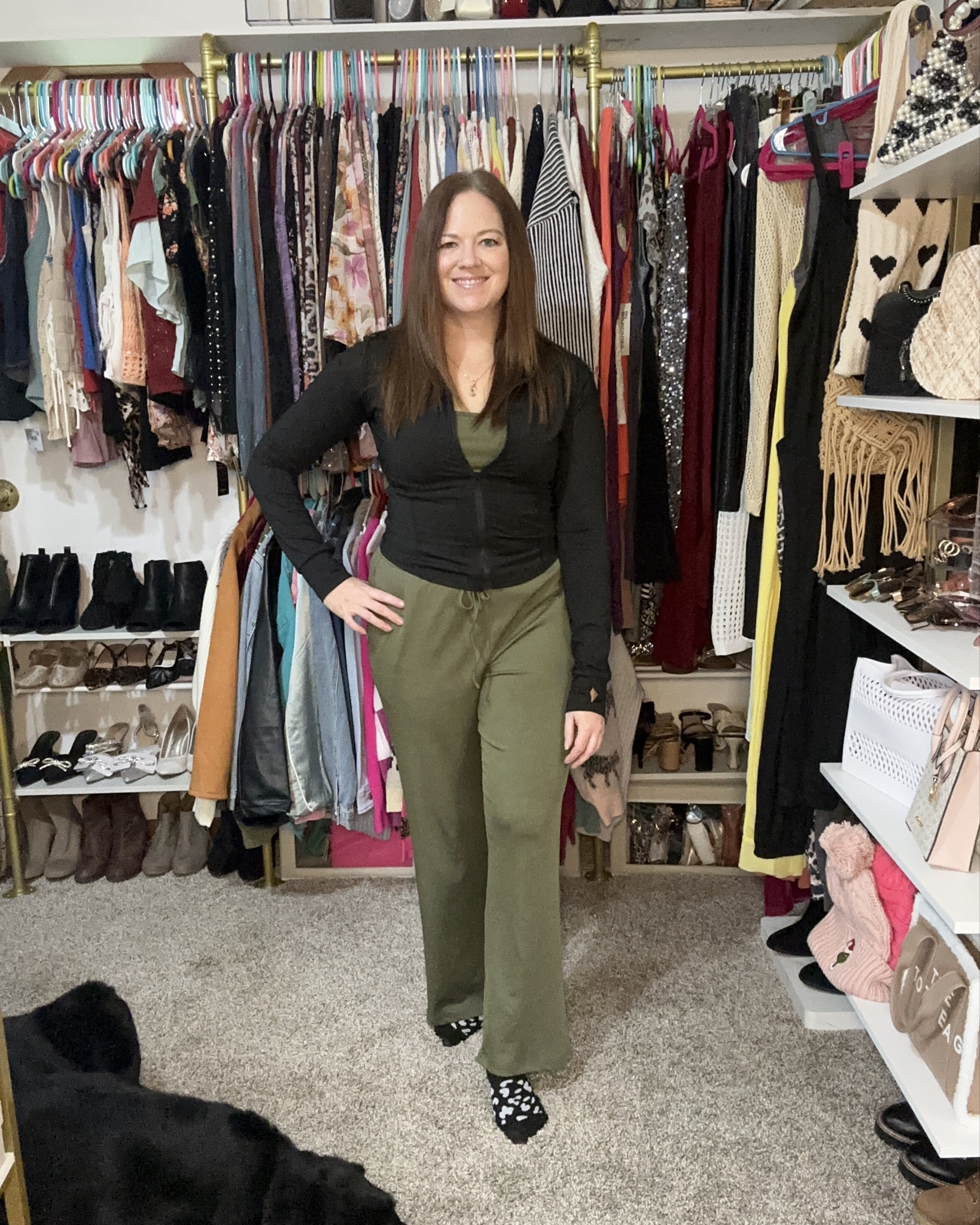 Lounge set and jacket run true to size.
Busy mom outfit of the day
Affordable outfit

#LTKmomlife #LTKootd