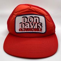 Vintage Don Davis Oldsmobile Red Patch Snapback Mesh Trucker Hat Cap | Etsy (US)