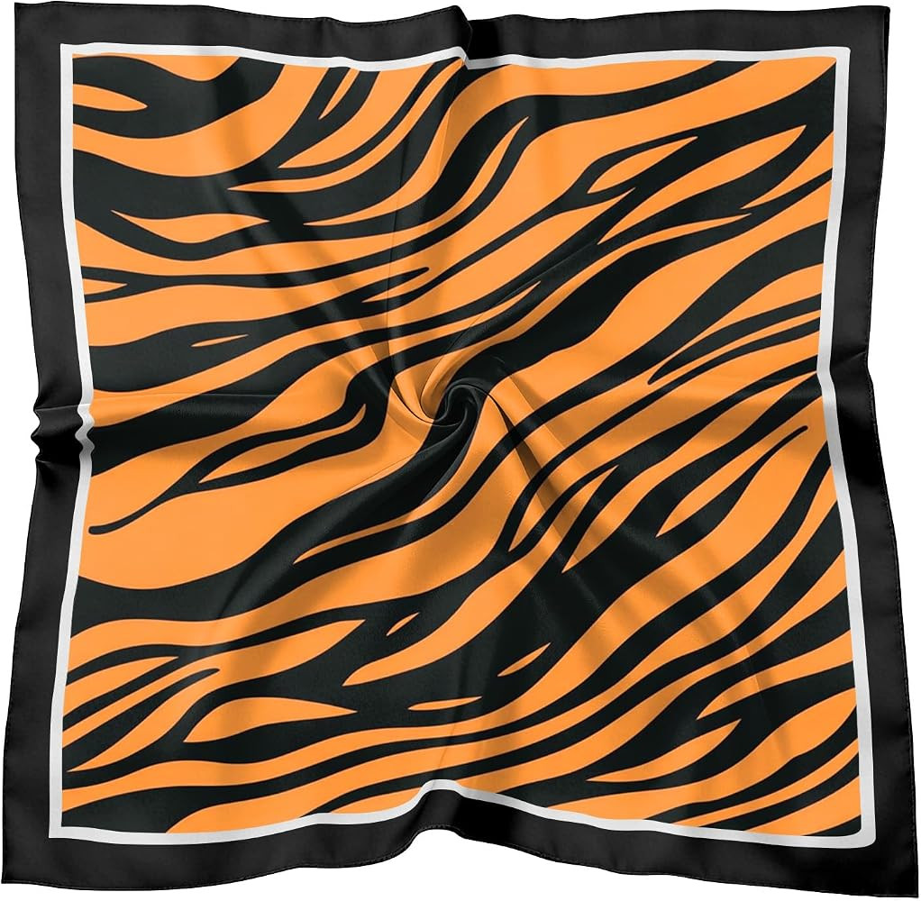 Scarf Silk Feeling Square Satin Headscarf Hair Wrap Bandana 27.5 Inches Trendy Aesthetic Cute Decoration Women Girls | Amazon (US)