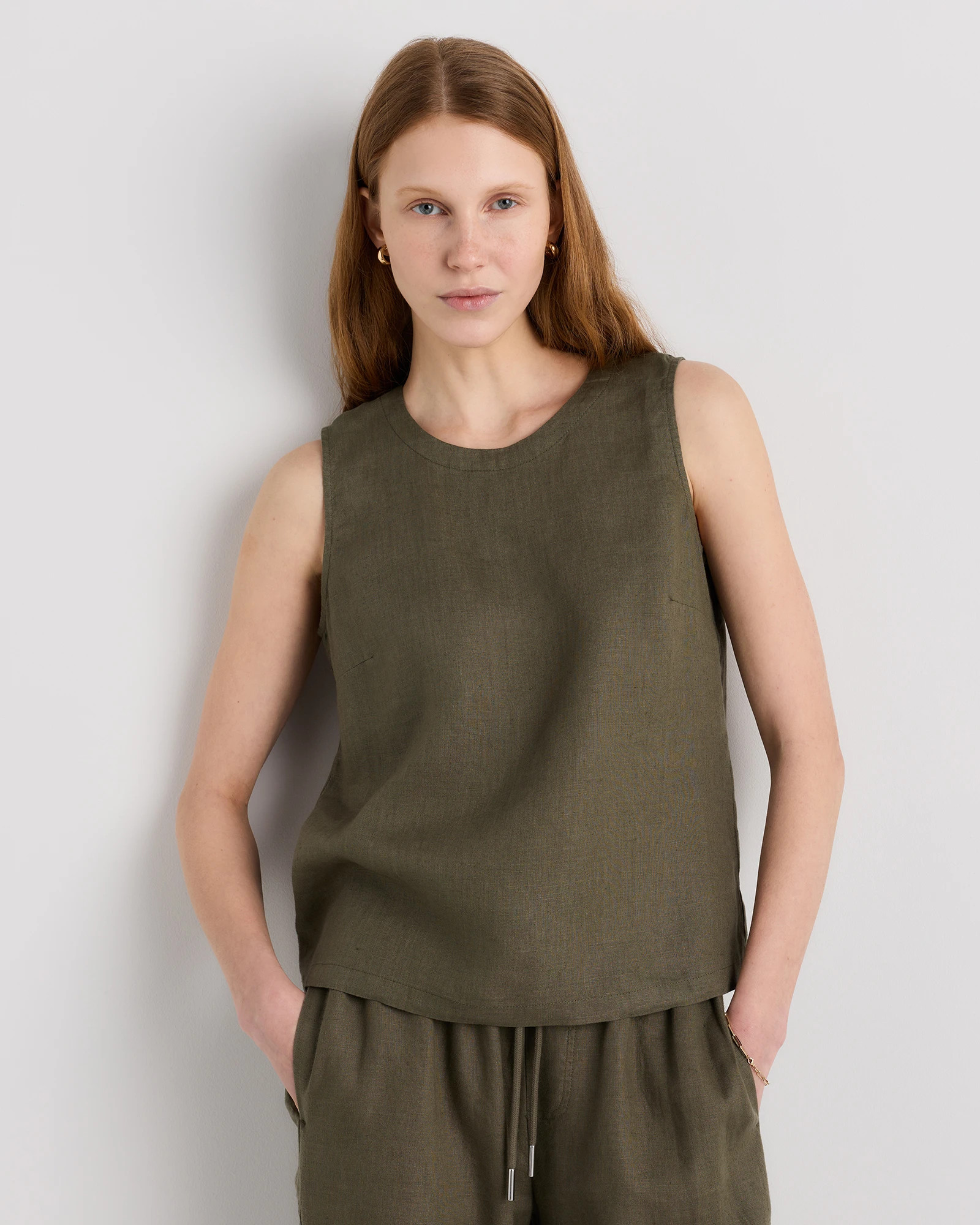 100% European Linen Tank | Quince