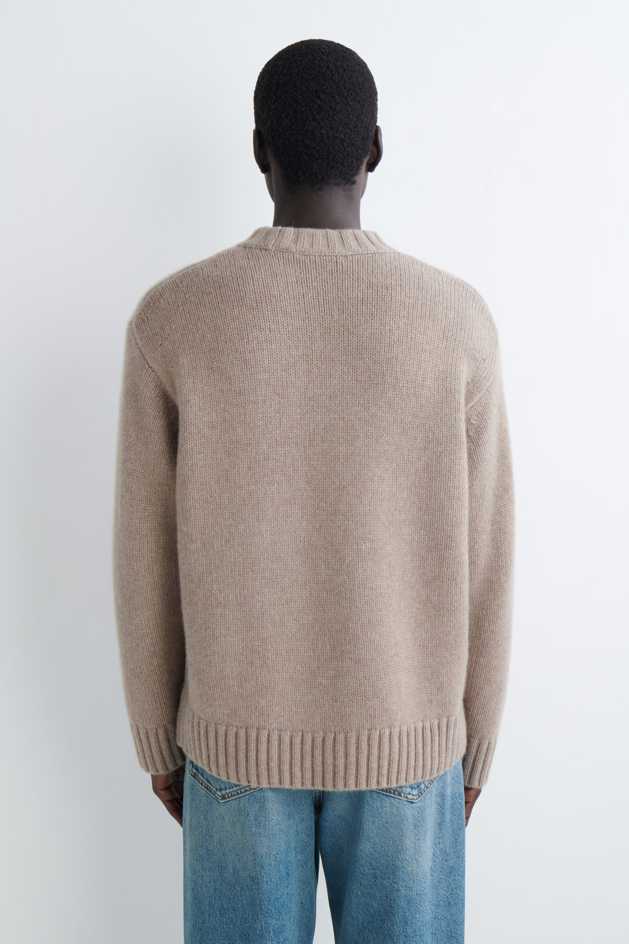 CHUNKY CASHMERE CREW-NECK JUMPER - UNDYED | COS GB | COS UK