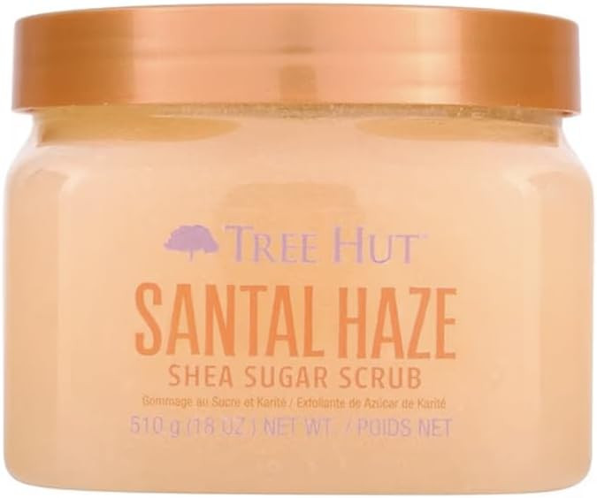 Tree Hut Santal Haze Shea Sugar Scrub, Exfoliating, Hydrating & Moisturizing Body Scrub with Shea... | Amazon (US)