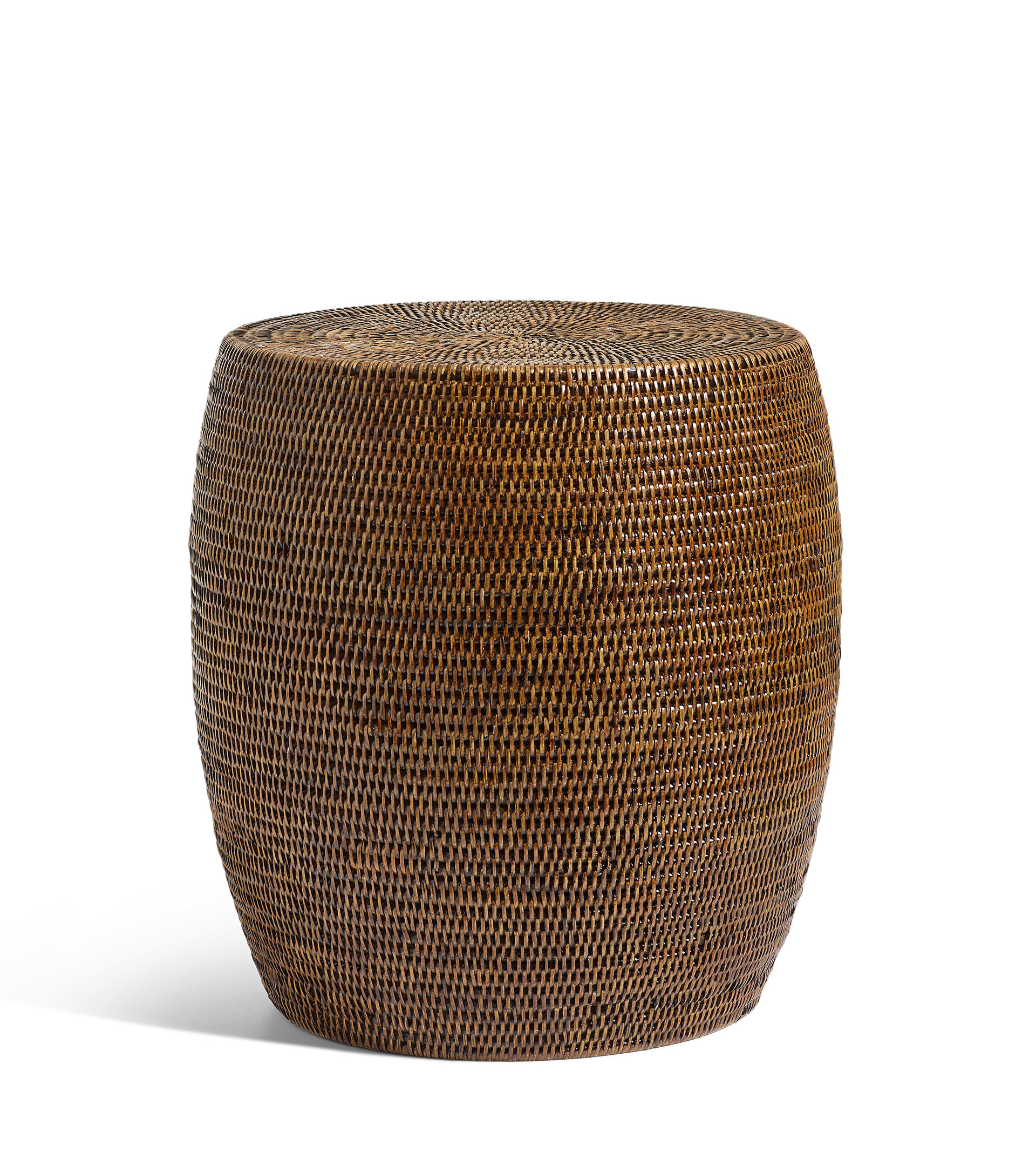 Damu Rattan Stool - Antique Brown | OKA US
