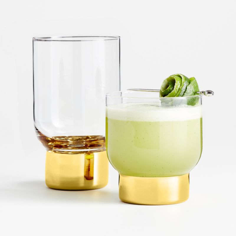 Calder Cocktail Glasses | Crate & Barrel | Crate & Barrel