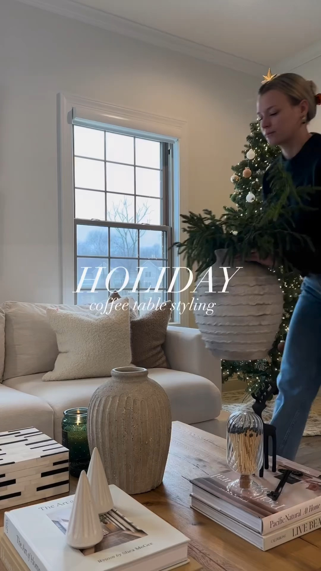 holiday coffee table styling ✨🎄❣️

#LTKSeasonal #LTKHoliday #LTKhome