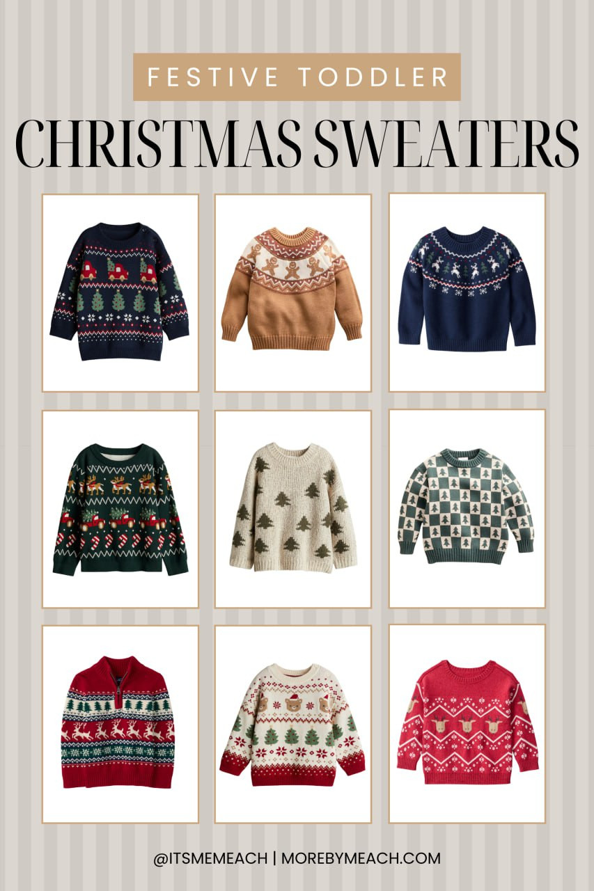 Nothing’s cuter than a cozy Christmas sweater on your little one! These festive toddler picks are perfect for a holiday party, pictures with Santa, or their school Christmas concert. Each piece is soft, comfy, and full of that holiday charm that makes every moment feel extra special. 

 #LTKSeasonal #LTKStyleTip #LTKKids