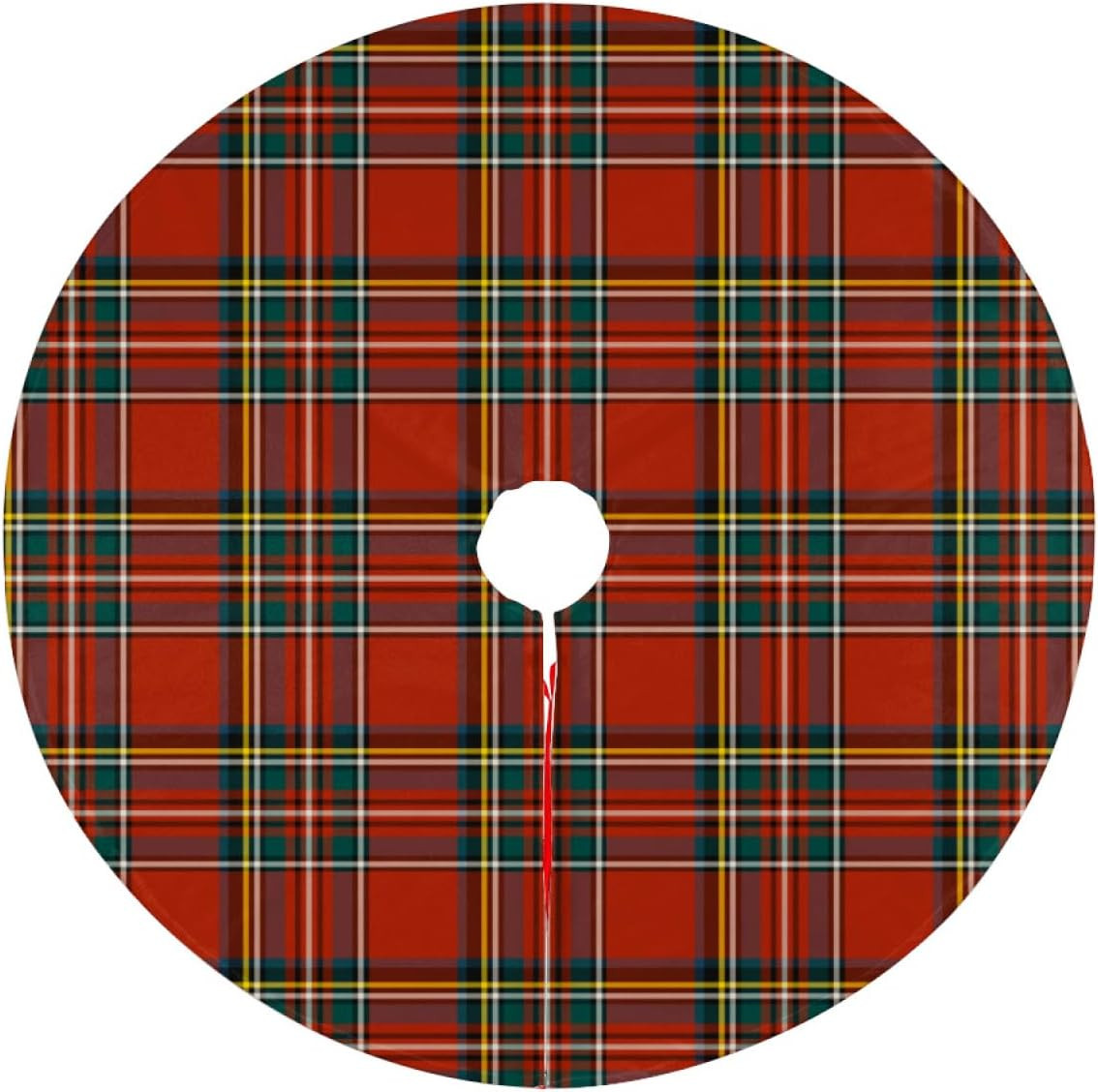 Royal Stewart Tartan Christmas Tree Skirts – 36 Inch Scottish Red Plaid Tree Skirt, Classic Hol... | Amazon (US)